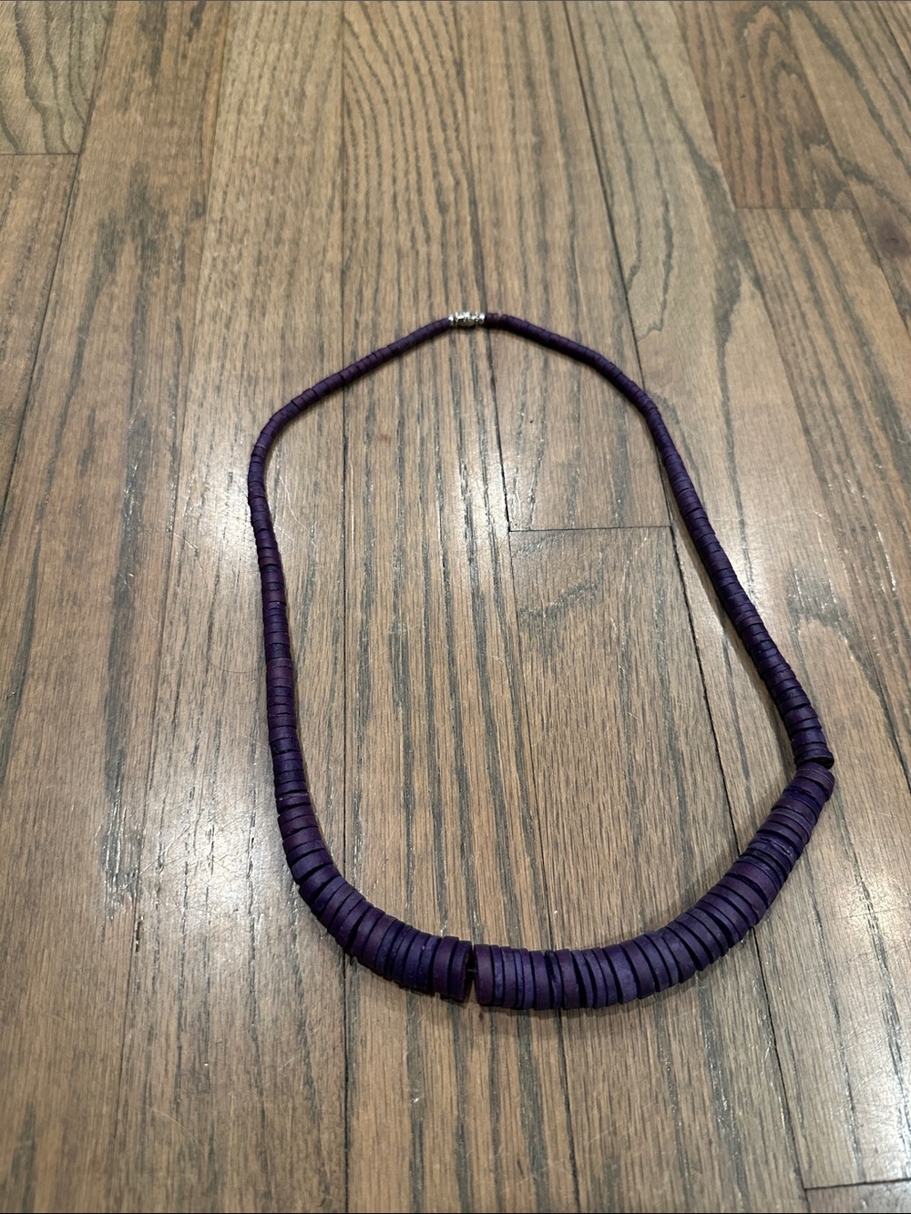 Purple Disc Bead Necklace - Women Jewelry